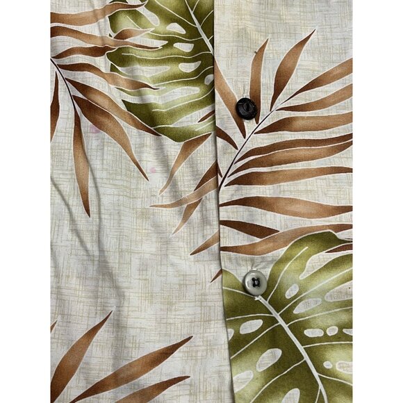 Pacific Legend Hawaiian Shirt Floral Made in USA Hawaii Palm Tree Camp Party M - Picture 5 of 8